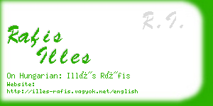 rafis illes business card